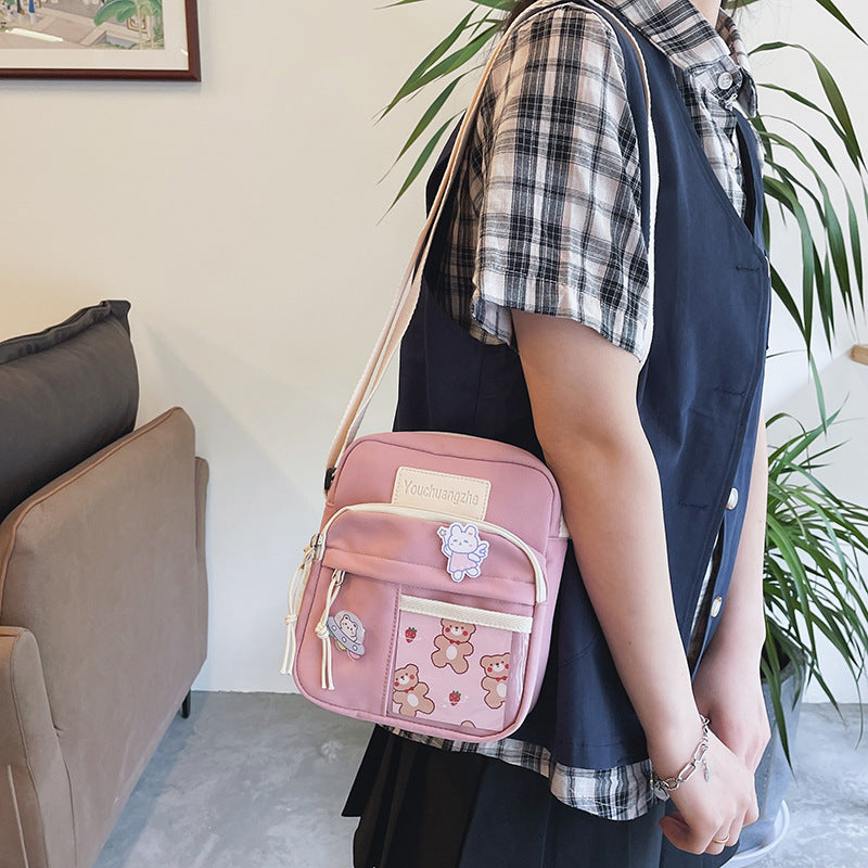 Cute Creative Transparent Student Cross-body Casual Simple Shoulder Bag