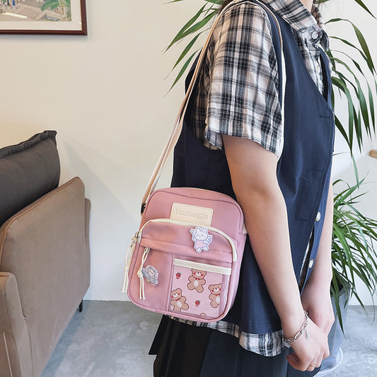 Cute Creative Transparent Student Cross-body Casual Simple Shoulder Bag