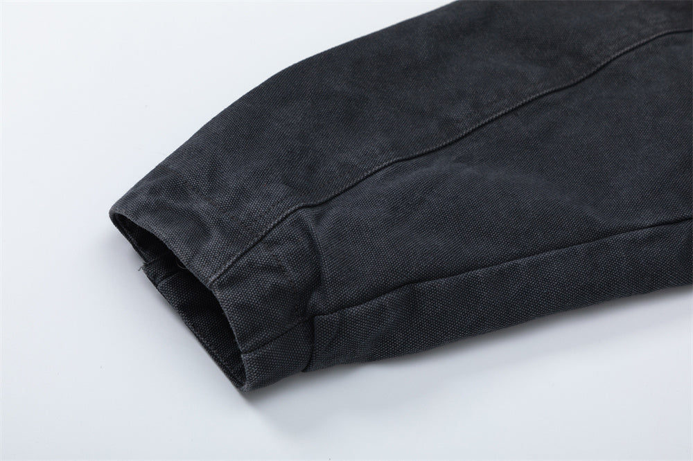 American Retro Loose Casual Long Sleeve Polo Collar Jacket