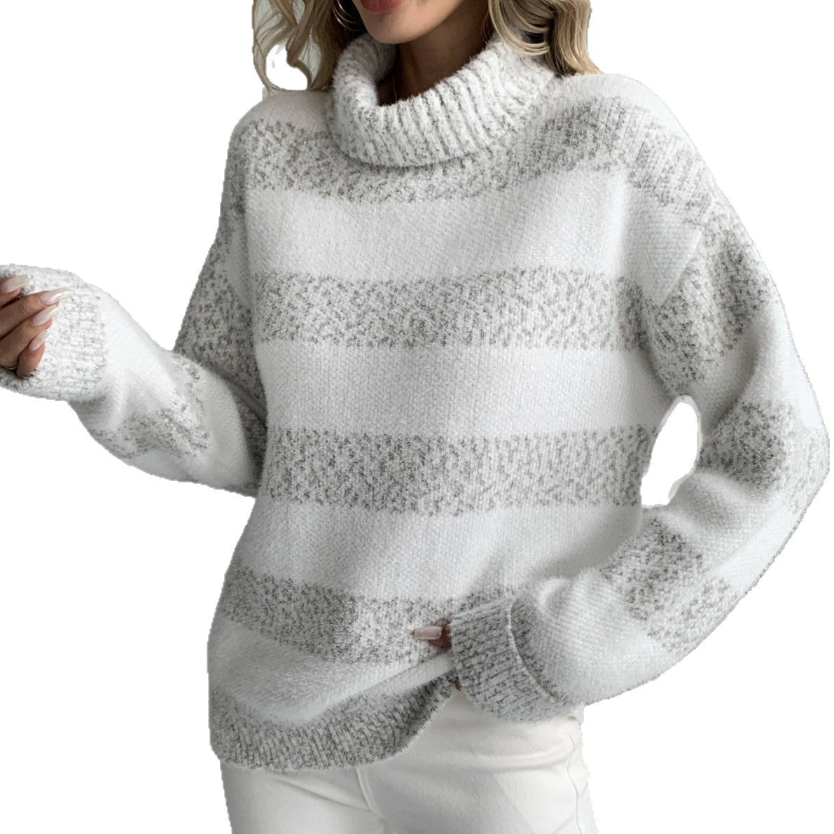 Women's Loose Outer Wear Artificial Mink Fur Sweater