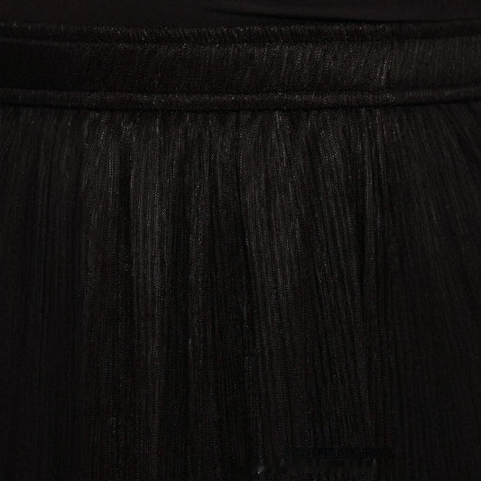 Solid Color Streamer Yarn Skirt Women's Summer High Waist Slimming A- Line Bright Silk Skirt French Style
