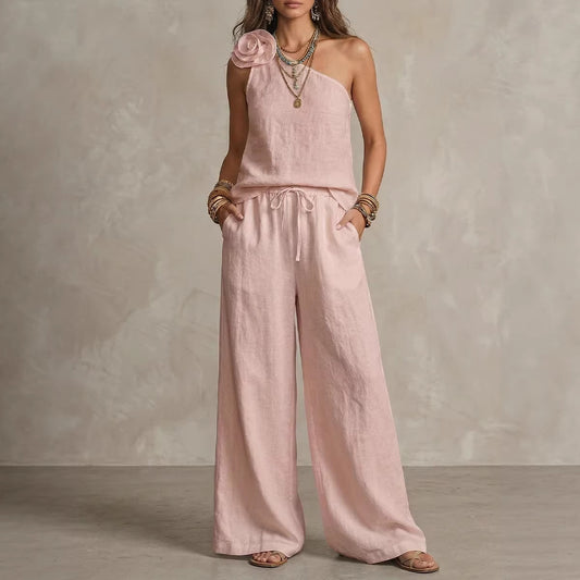 Sexy Urban-Style Loose-Fit Sleeveless Pantsuit