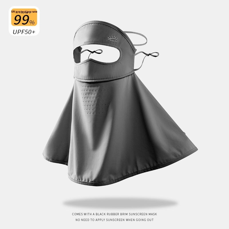 Cycling And Driving Ice Silk Mask UV Protection Facekini Veil
