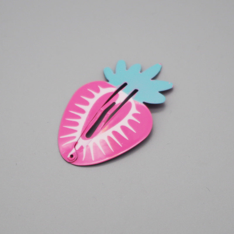 Paint Fruit Barrettes Color Printing Watermelon Strawberry