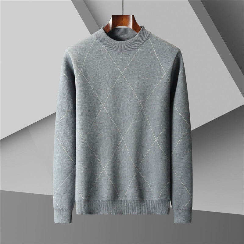 Rundhalset Trend Løs Fritids Varm Langærmet Herresweater