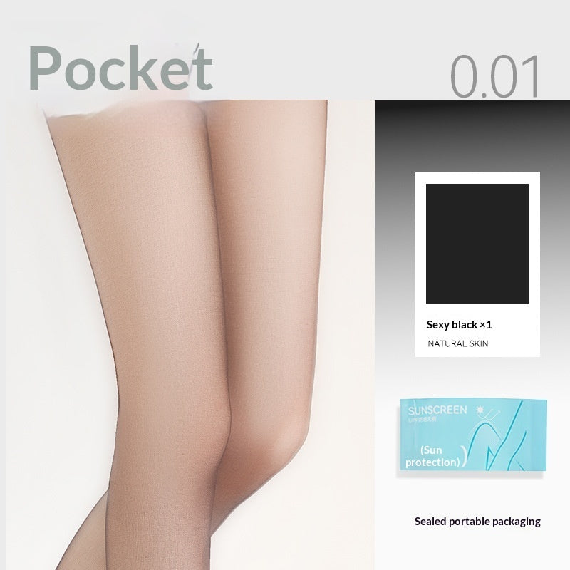 UV-protective Snag-resistant Concealing Skin-enhancing Pantyhose