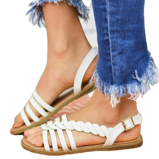 Summer New Style Large Size Flat Ladies Sandals