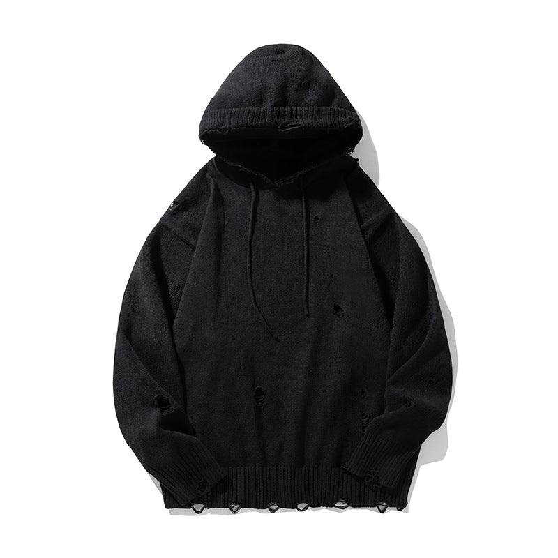 Fashion Personality Hollow Out Knitwear Men's Sweater