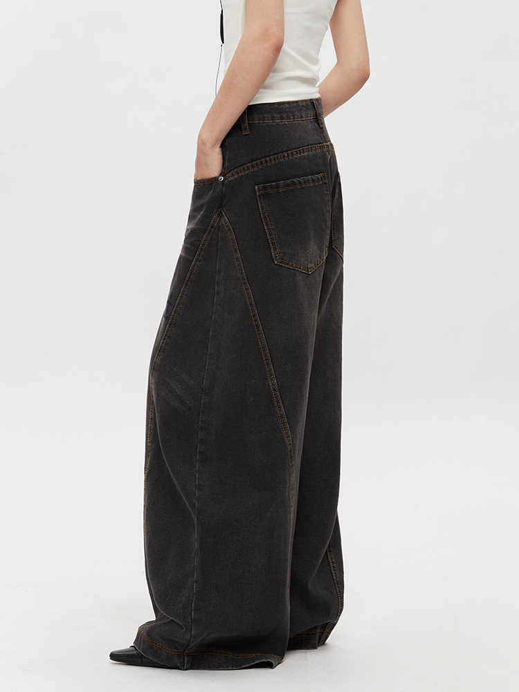 Retro Jeans Loose Straight Drooping Wide Leg Pants