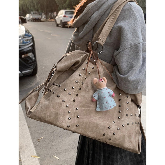 Post-apocalyptic Vintage Minimalist Tote Bag With A Large Capacity