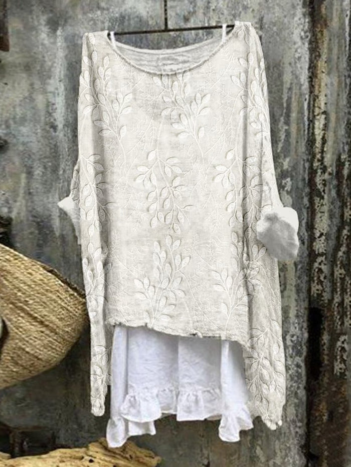 Summer Monsoon Long Sleeve Printed Urban Leisure Pullover Single Top