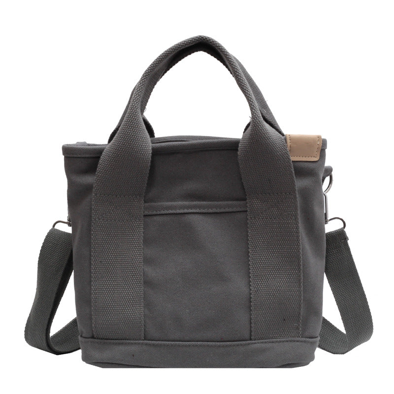 Women's Simple Canvas Large Capacity Shoulder Commuter Hand-carrying Bag