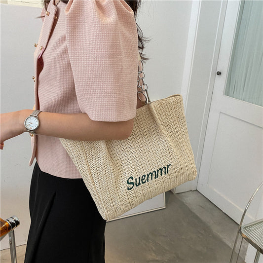 Summer Knitting Niche Class Commuter Tote Bag