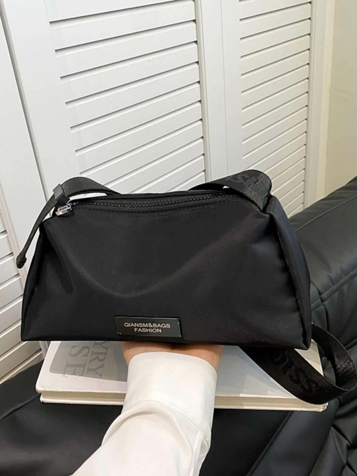 Solid Color Simple Crossbody Oxford Cloth Waterproof Bag Women's New