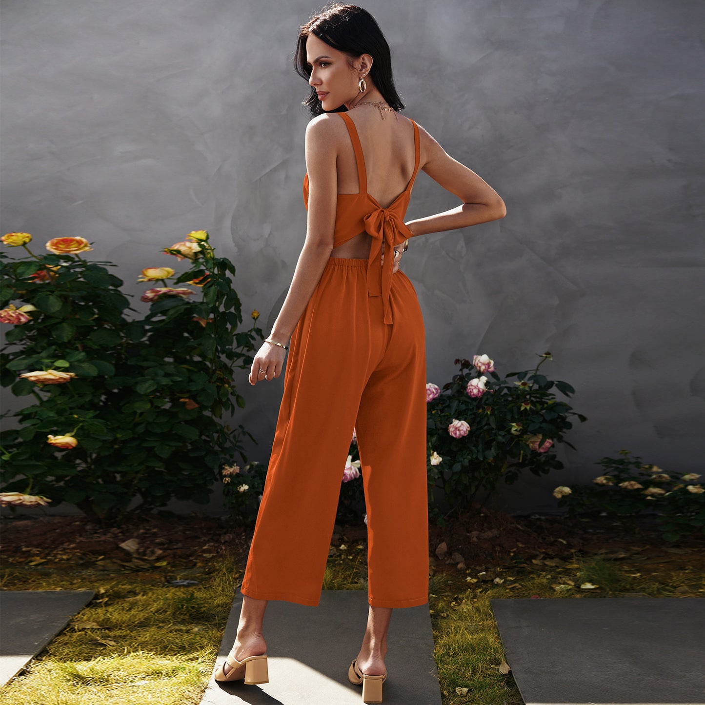 Women's Strapless Back Ninth Jumpsuit Women