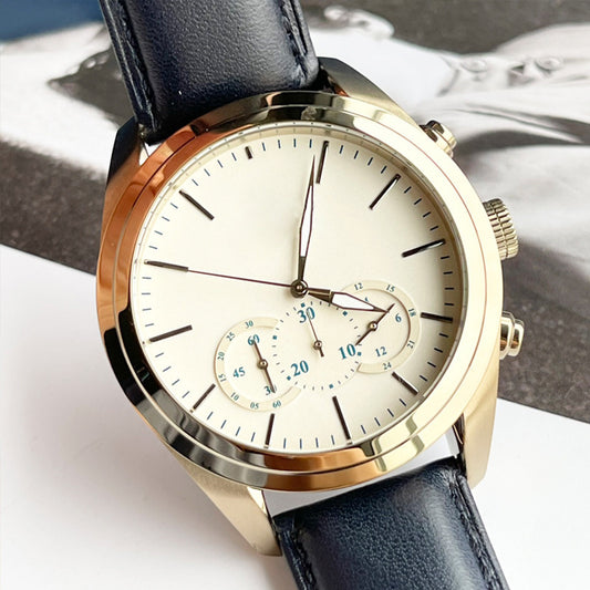 Multifunctional Business Quartz Watch With A Large Dialtrendy And Versatile For Any Occasion