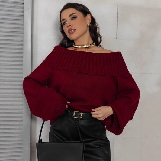 Long Warm Knit Sweater
