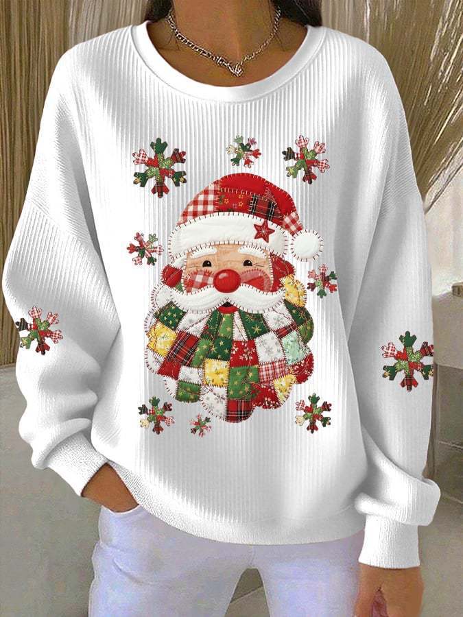 Womens Relaxed-fit Casual Long-sleeve Crew-neck Hoodie Top