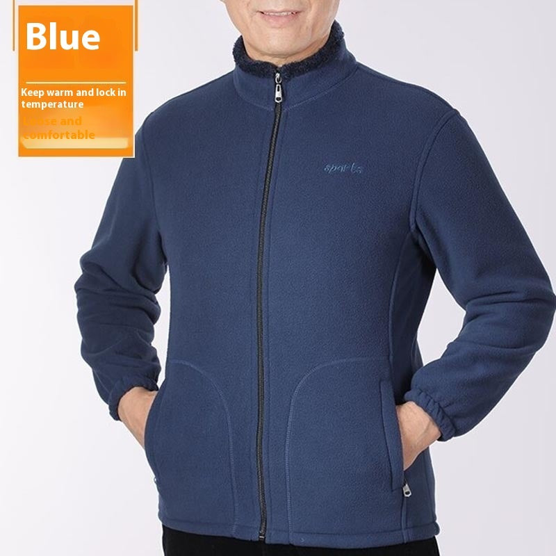 Polar Fleece Jacket Male Loose And Warm Autumn Winter Sweater