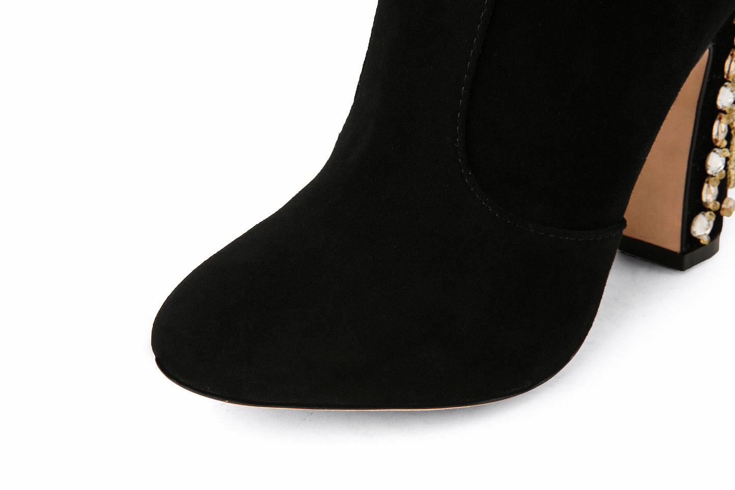 Fashion Ethnic Beaded Embroidered Booties Plus Size
