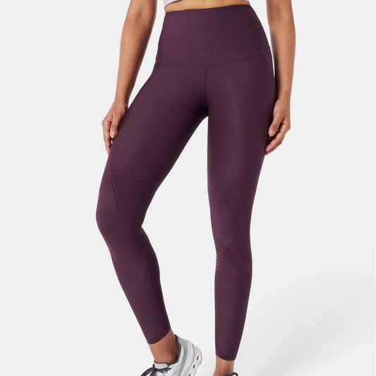 Womens High-waisted Butt-lifting, Form-fitting Workout Pants With A 3D Striped Design