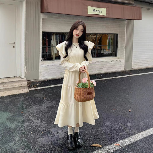 French-style Ethereal Ruffled Dress