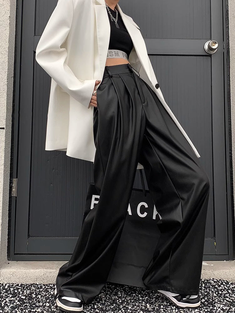 Autumn And Winter Women's European And American Straight-leg Trousers
