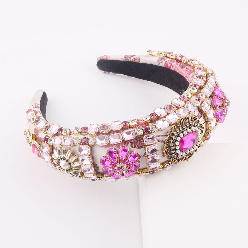 Baroque Color Crystal Style Headband