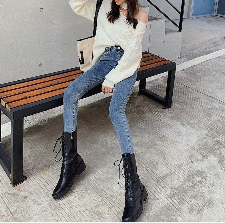 Black Slim Pencil Pants Fashion Trousers