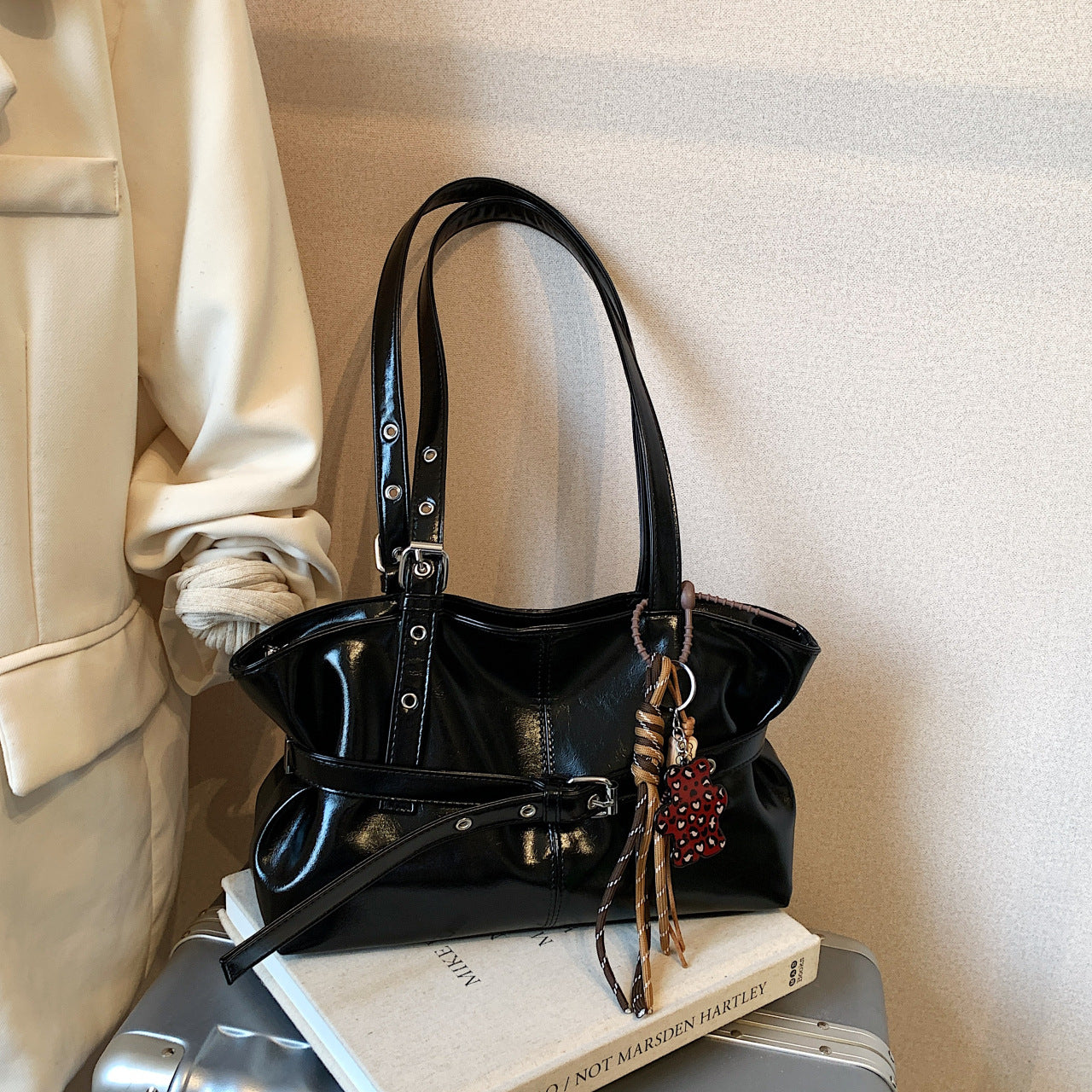 Womens Premium Textured Oil-waxed Leather Bag