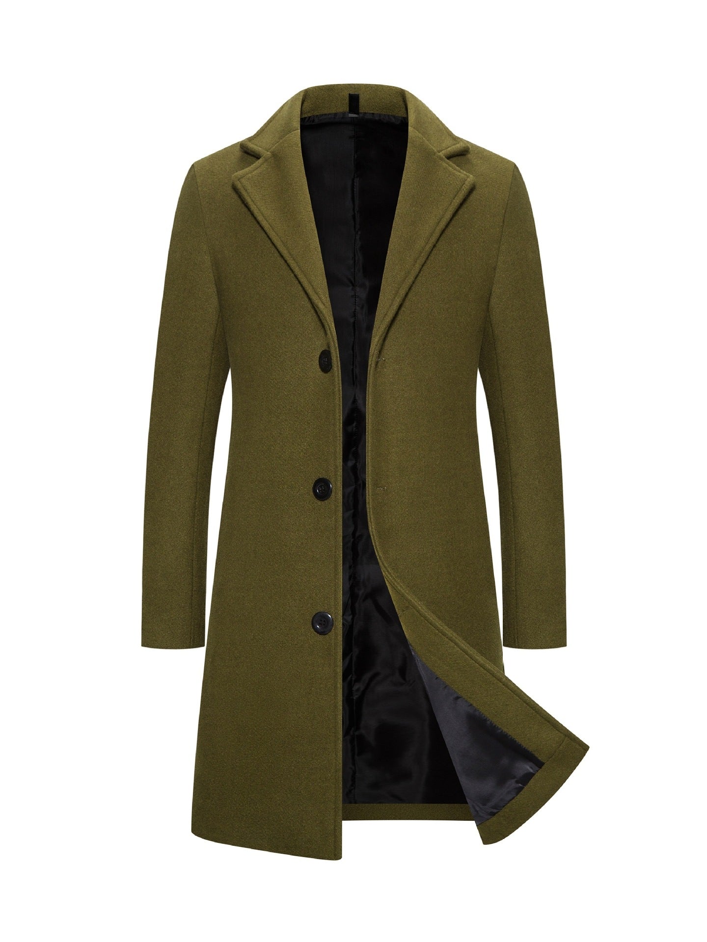 Woolen Plus Size Casual Style Coat