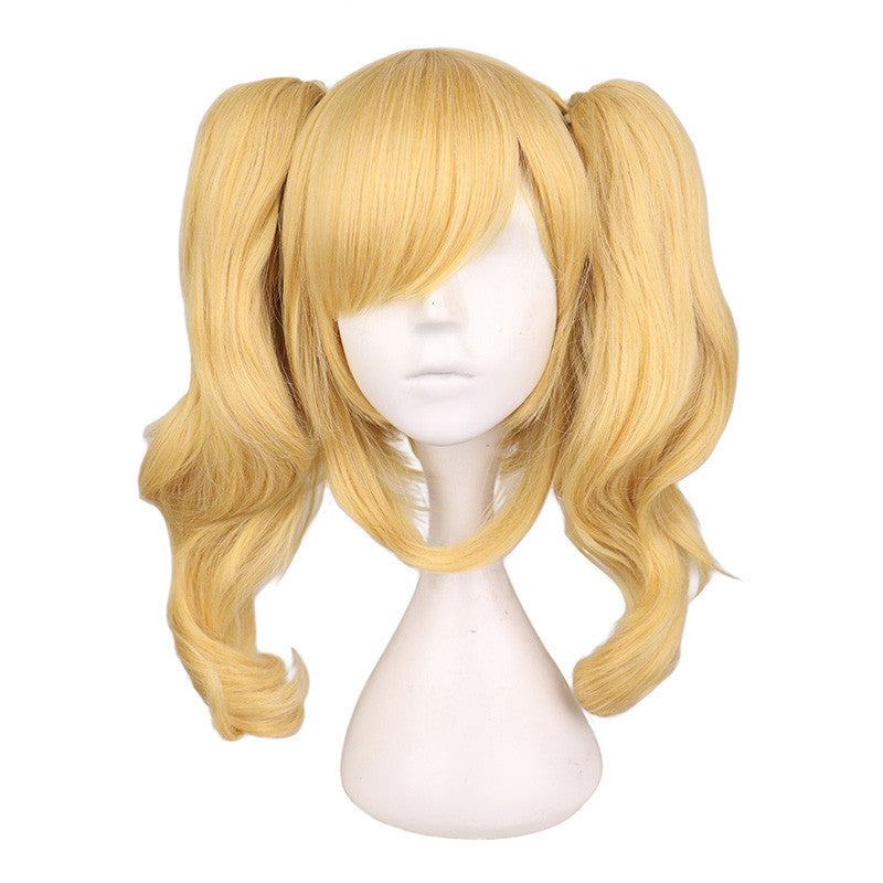 Anime-blond paryk hovedbeklædning