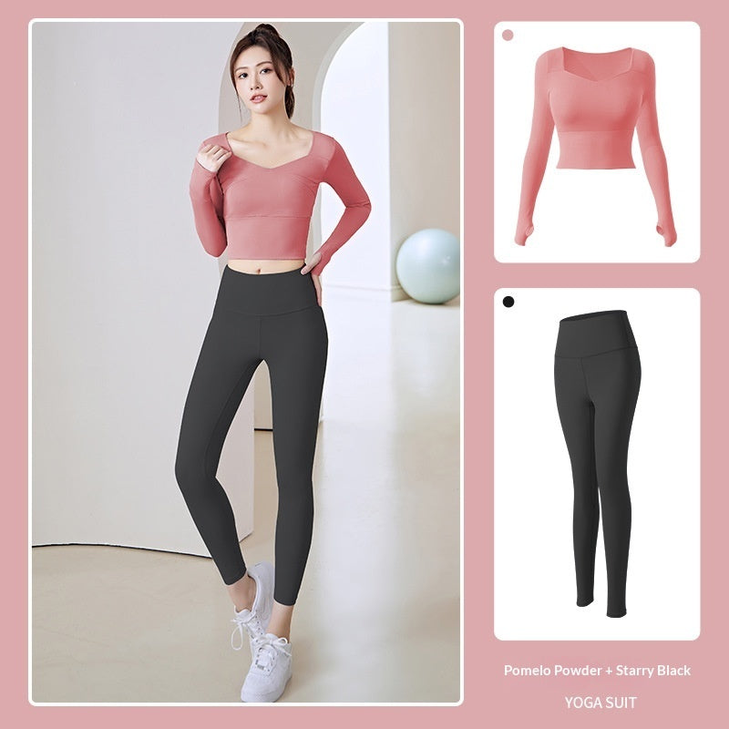 New Women's Running Training Nude Tight-fitting Fitness Exercise