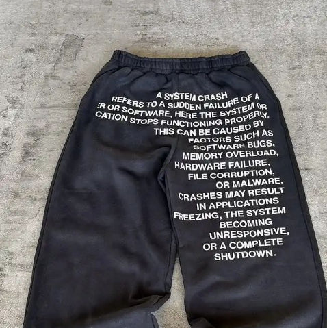 Street Straight Loose Drawstring Trousers Sportswear Suit