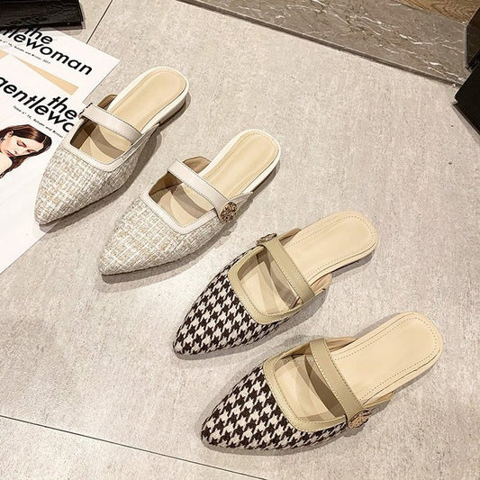 Women's Pointed Flat Sandals And Slippers
