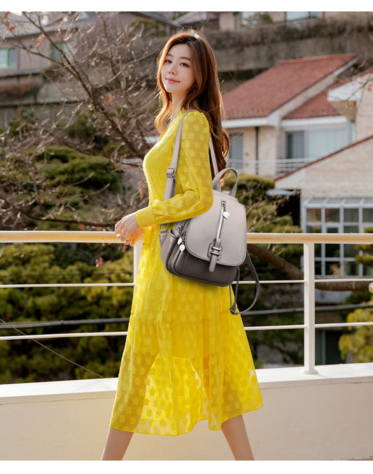 Soft Leather Ladies Backpack Practical And Fashionable Travel