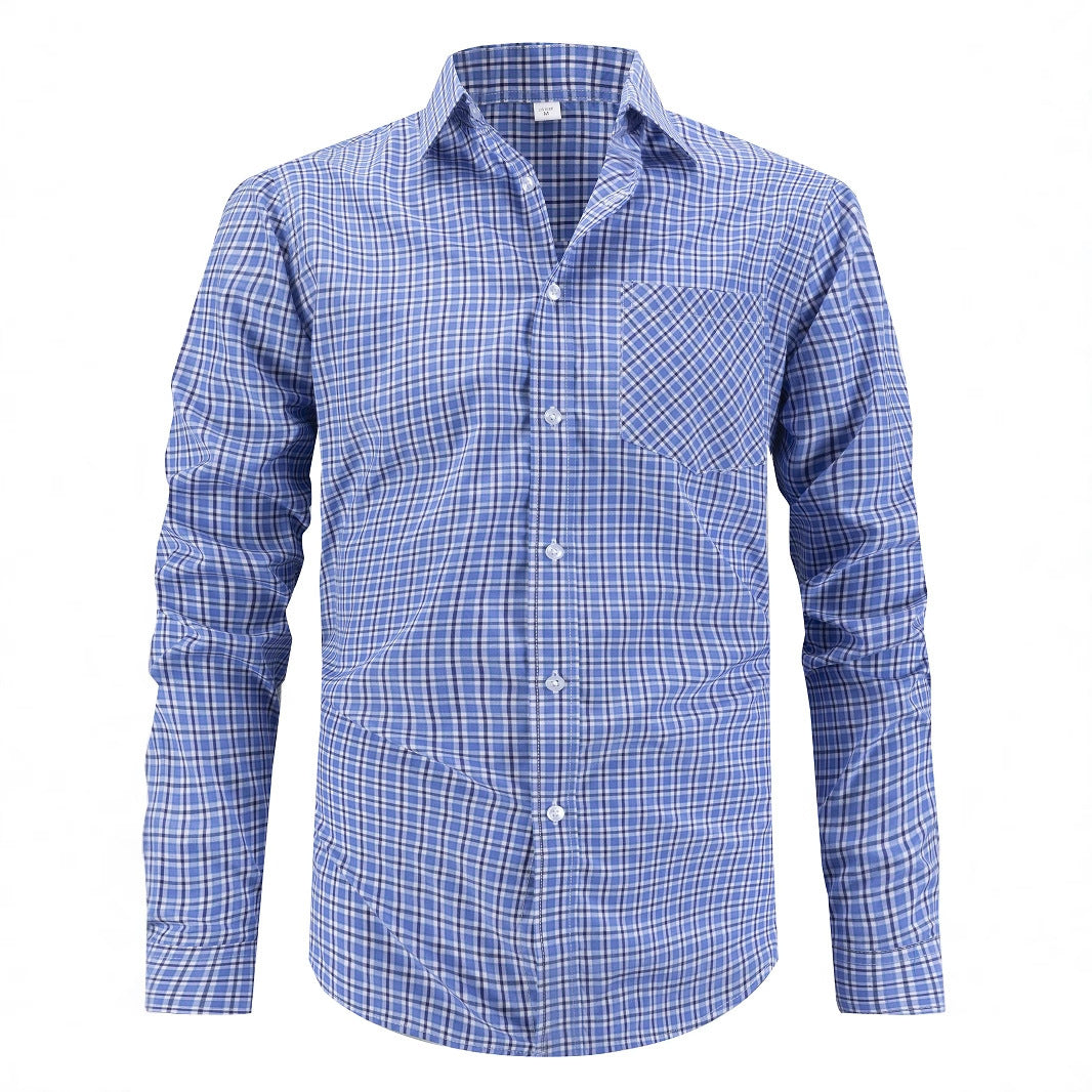 Men's Business-Casual Multi-Color Lapel Shirt