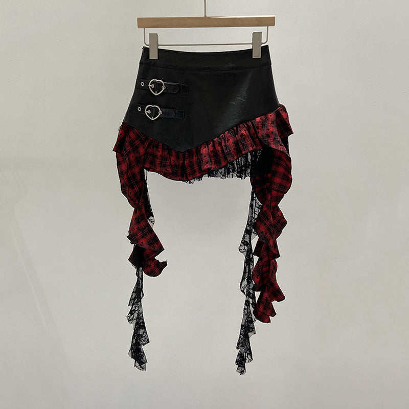 Women's French-style Irregular Ruffled Skirt