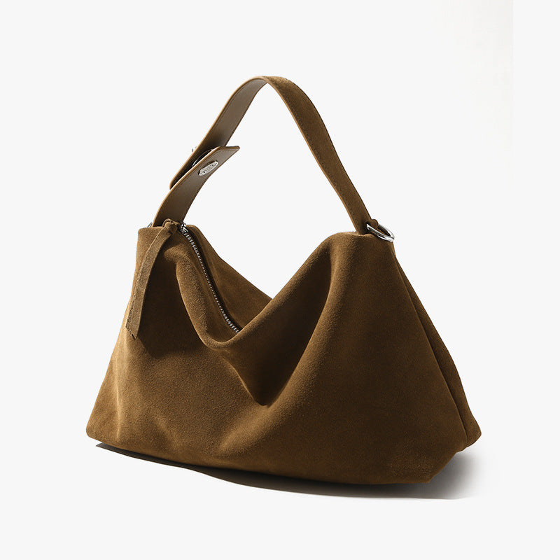 Crossbody Pillow Bag Women's One-shoulder Matte Cowhide Commuter Bag