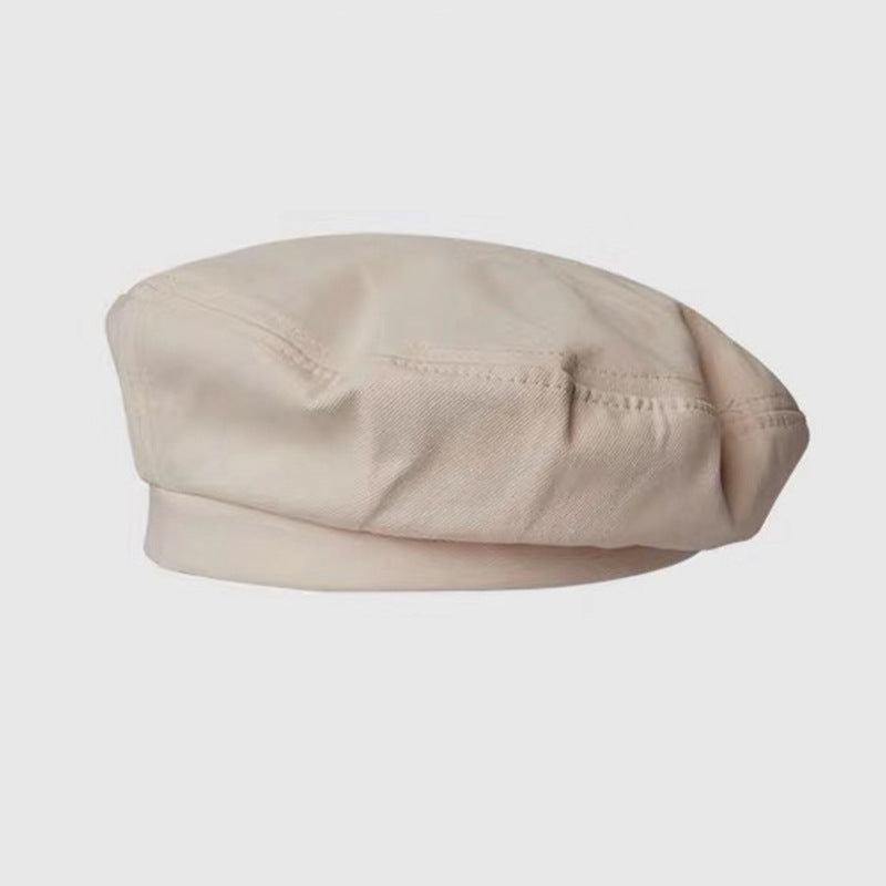 Breathable Beret, Solid And Versatile For Girls