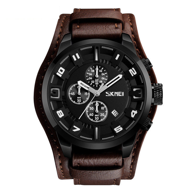 Fashion Men's Waterproof Business Quartz Multi-function Sports Watch