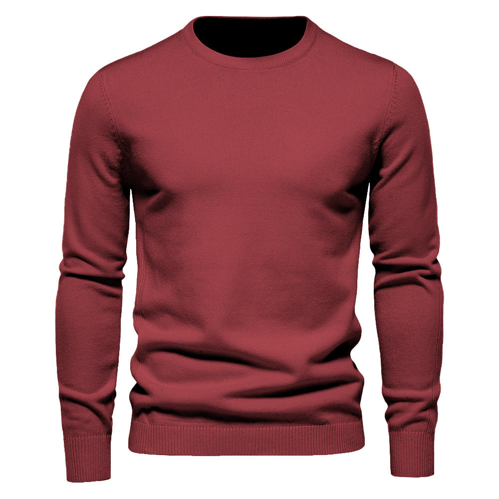 Thickened Sweater Men's Round Neck Slim Fit Men's Sweater Men's Knitwear Top