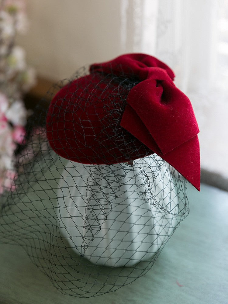 French Elegant White Feather Fleece Vintage English Top Hat