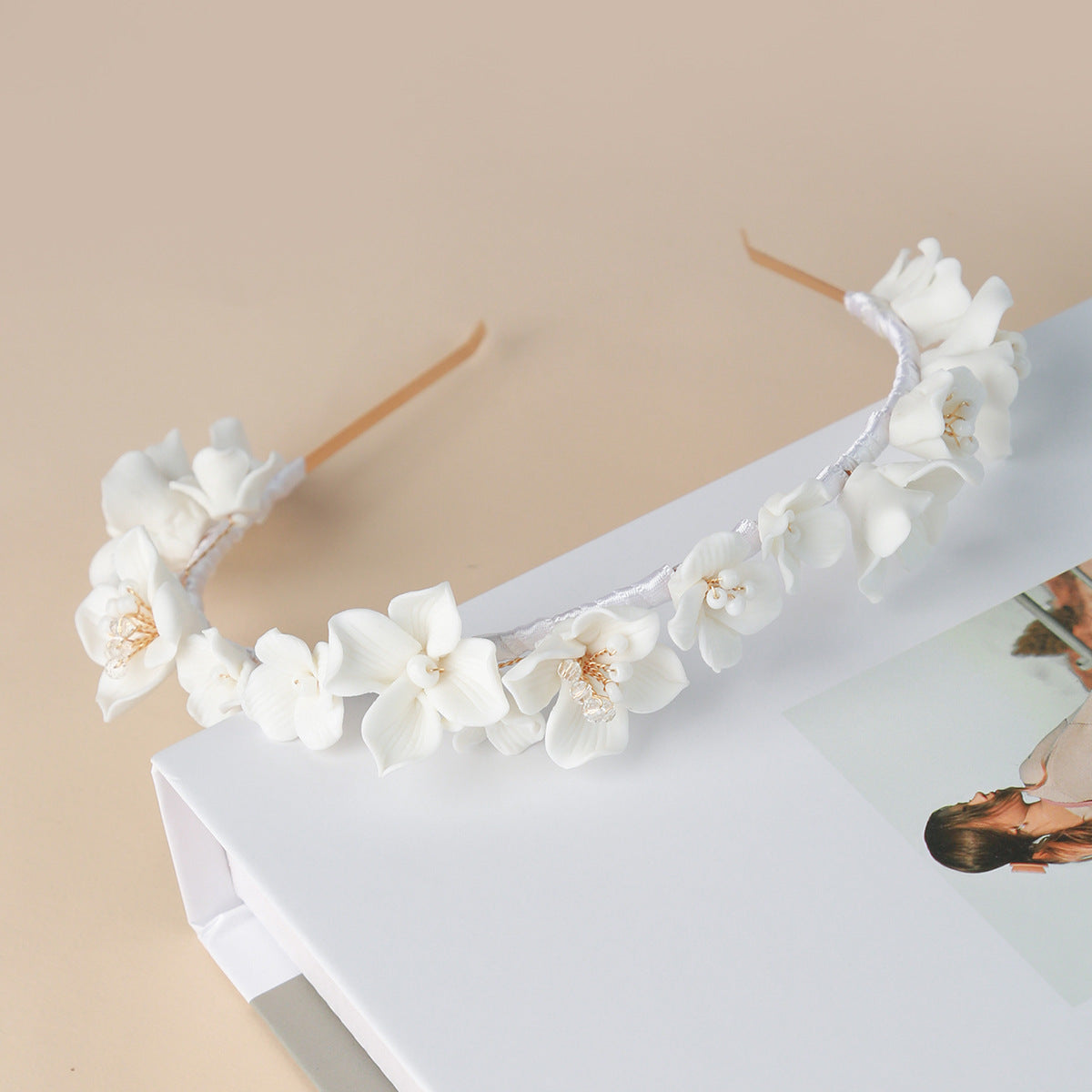 Ceramic Flower Headband Ceramic Flower Handicrafts