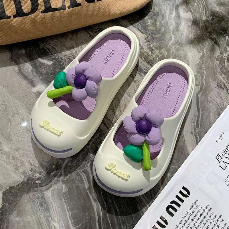 Lazy Slippers Lukkede Tåer til Dame i Moderne Sødt Design