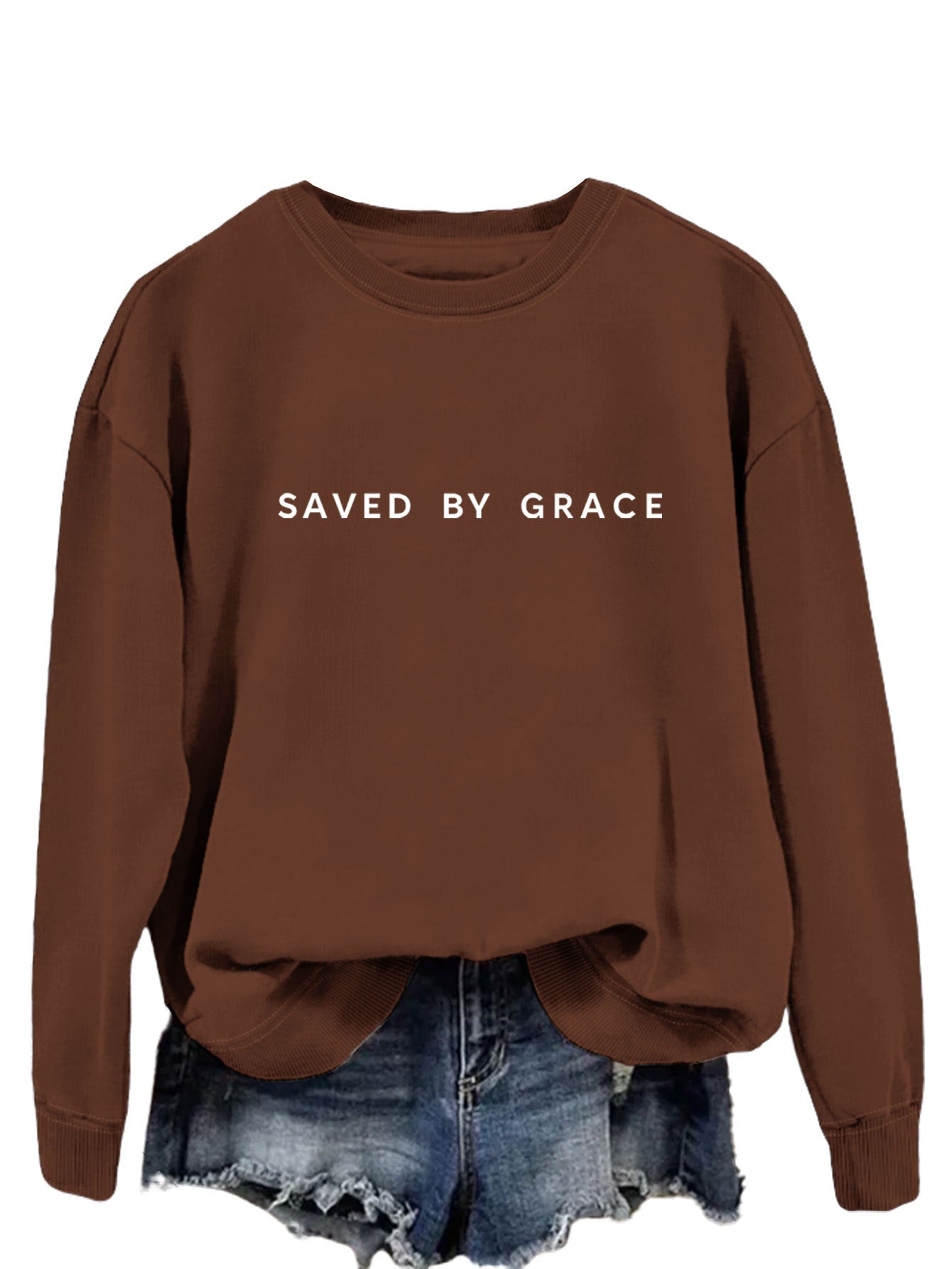 Moderigtig enkel løs sweater til damer