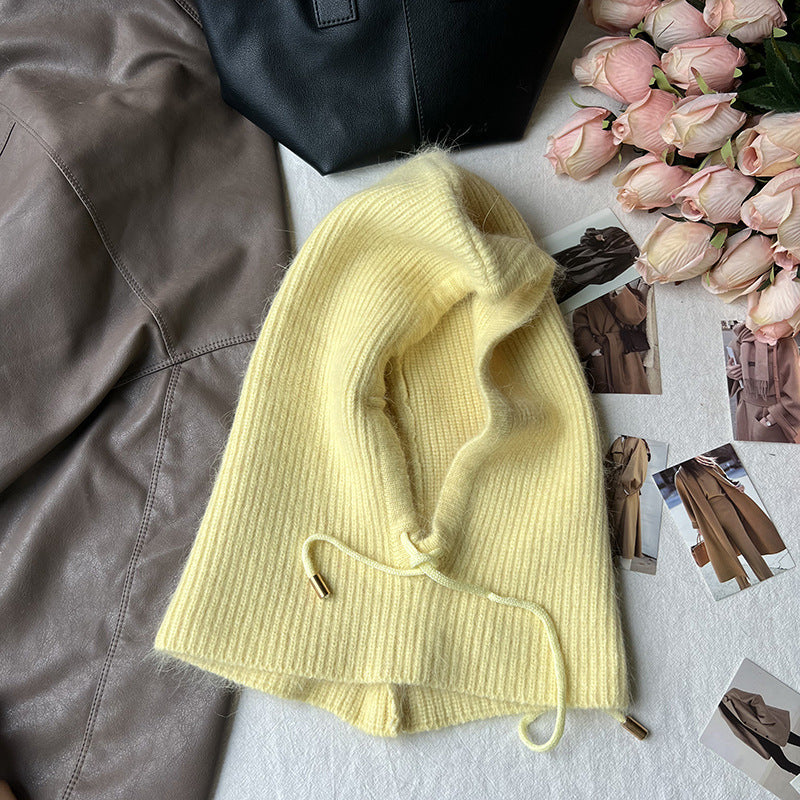 Long Rabbit Hair Scarf And Hat