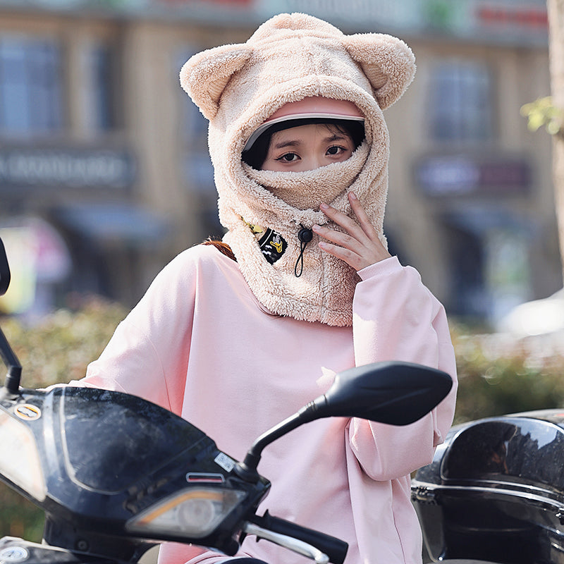 Women's Outdoor Thermal Cycling Scarf And Mask Integrated