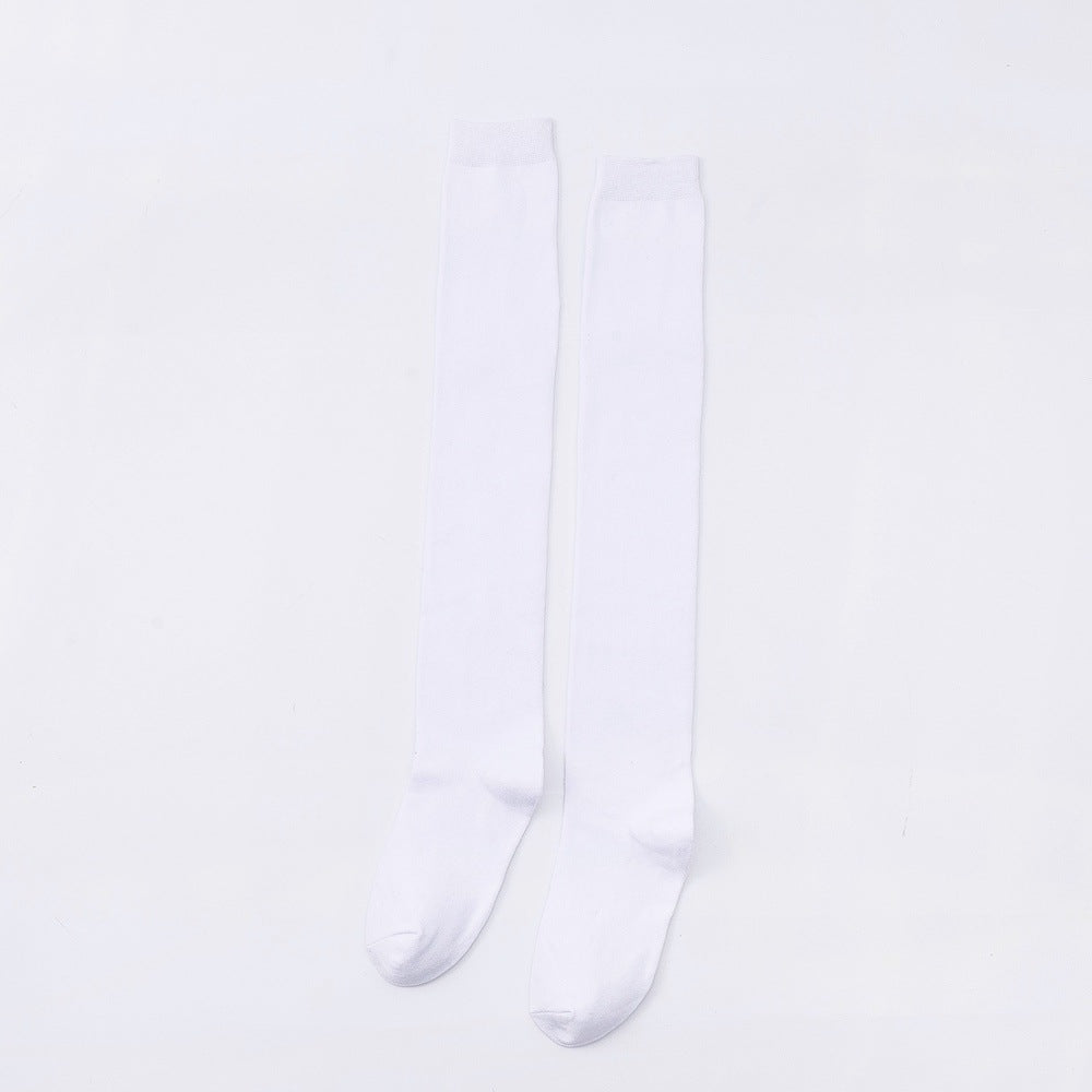 Women's Cotton Long Tube Autumn And Winter Knee Socks Solid