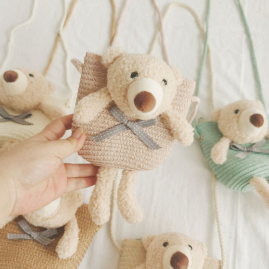 Mini Cute Bear Decorative Bag Diagonal Cross